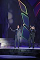 Ренат Ибрагимов и Семен Мильштейн на церемонии закрытия фестиваля «Факел» в Белгороде